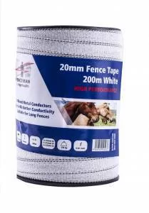 Fenceman Tape White 20mm 200m High Performance