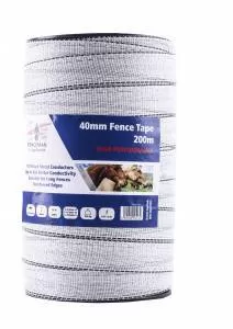 Fenceman Tape White 40mm 200m High Perf