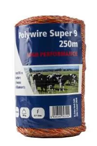 Fenceman Electric Fencing Polywire Livestock 9 strand 250m