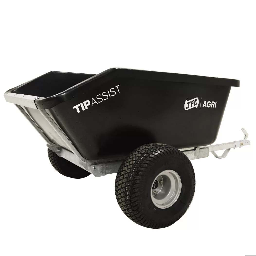 JFC ATV/RTV Tip assist Trailer 500kg Black