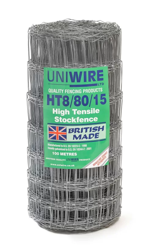 HT8/80/15 High Tensile Stock Fence - 100m
