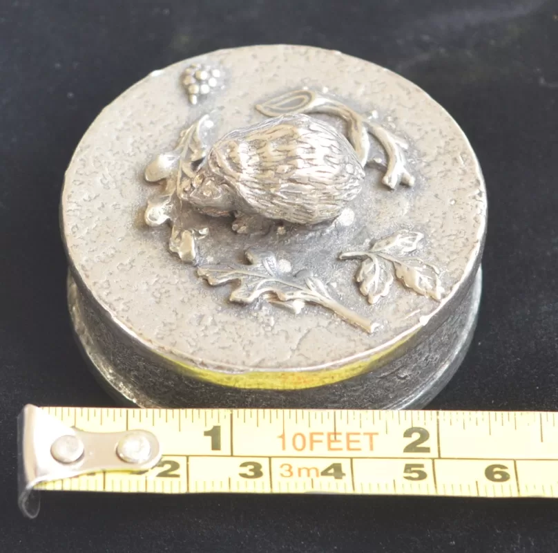 Pewter Hedgehog Trinket Box