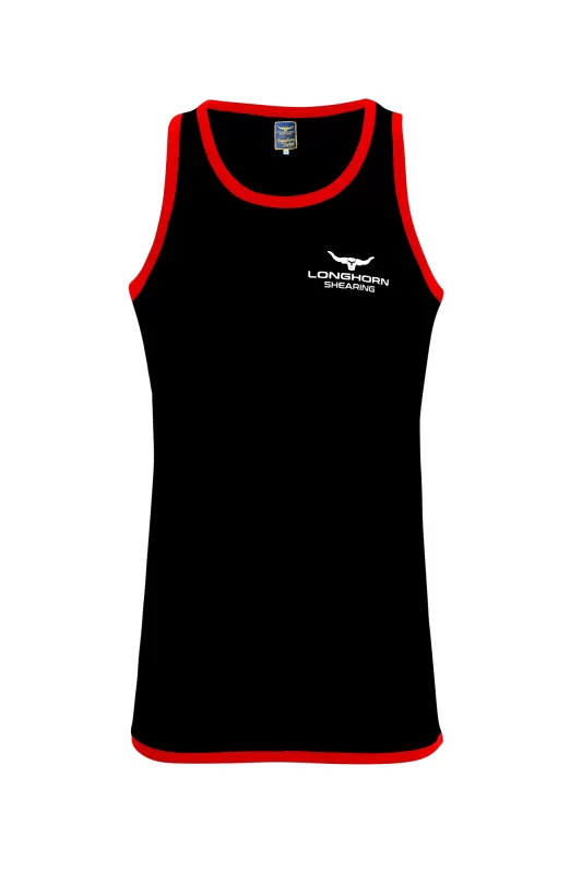 Longhorn Long Tail Shearing Singlet x 2